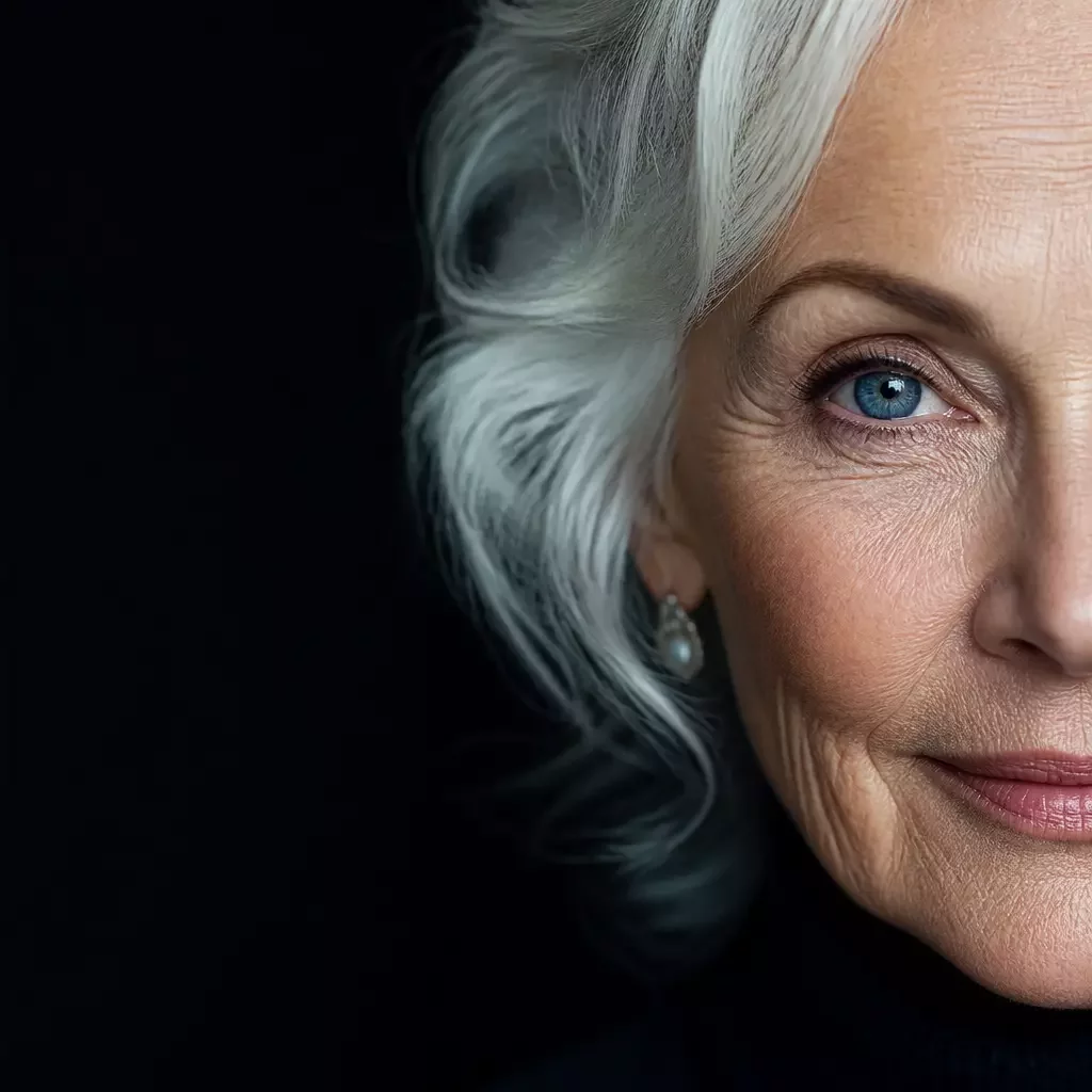 Close-up portrait of a senior woman representing advanced neuro-therapeutics patient demographics